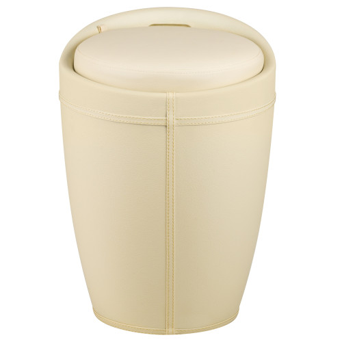 Табурет с местом для хранения LM-1100HPVC (кремовый)