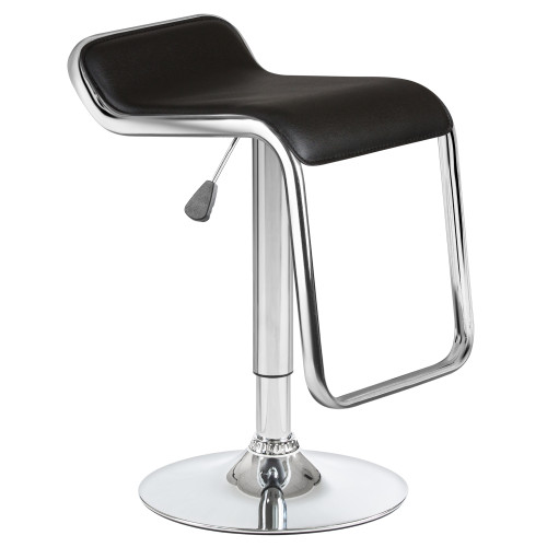 3021-LM CRACK, цвет сиденья черный, цвет основания хром