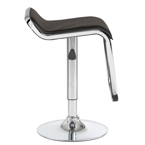 3021-LM CRACK, цвет сиденья черный, цвет основания хром