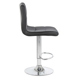 5006-LM CANDY, цвет сиденья светло-серый-черный, цвет основания хром