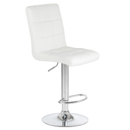 5009-LM KRUGER, цвет сиденья белый, цвет основания хром