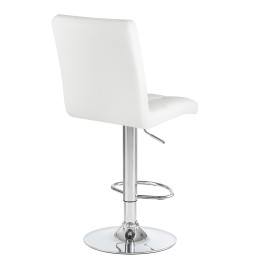 5009-LM KRUGER, цвет сиденья белый, цвет основания хром