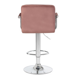 5011-LM KRUGER ARM, цвет сиденья пудрово-розовый велюр (MJ9-32), цвет основания хромированная сталь