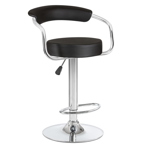 5013-LM MARTA, цвет сиденья черный, цвет основания хром