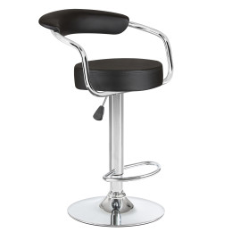 5013-LM MARTA, цвет сиденья черный, цвет основания хром