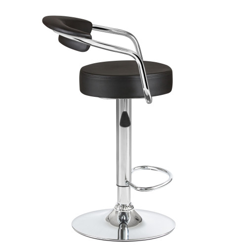 5013-LM MARTA, цвет сиденья черный, цвет основания хром