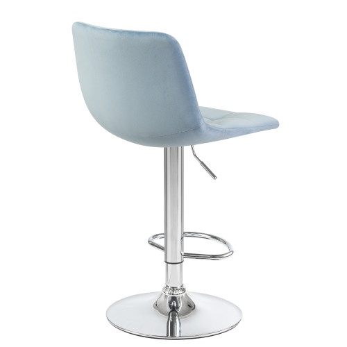 5017-LM TAILOR, цвет сиденья пудрово-голубой велюр (MJ9-74), цвет основания хром