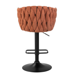 9690-LM LEON, цвет сиденья оранжевый (LAR-275-27), цвет основания черный