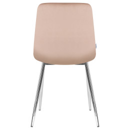 Стул обеденный DOBRIN ALEX (хром ножки, мокко велюр (V108-104),)