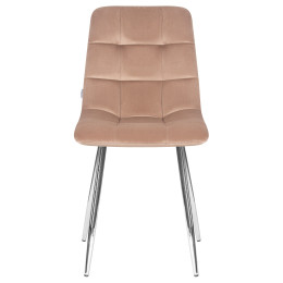 Стул обеденный DOBRIN ALEX (хром ножки, мокко велюр (V108-104),)