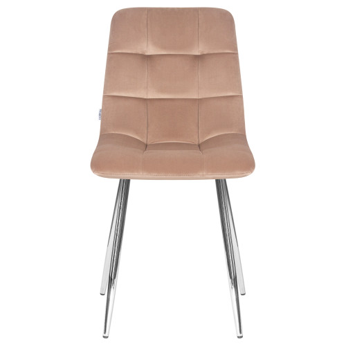 Стул обеденный DOBRIN ALEX (хром ножки, мокко велюр (V108-104),)