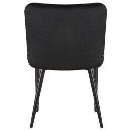 Стул обеденный DOBRIN RICHARD (черные матовые ножки, черный велюр (V108-77))