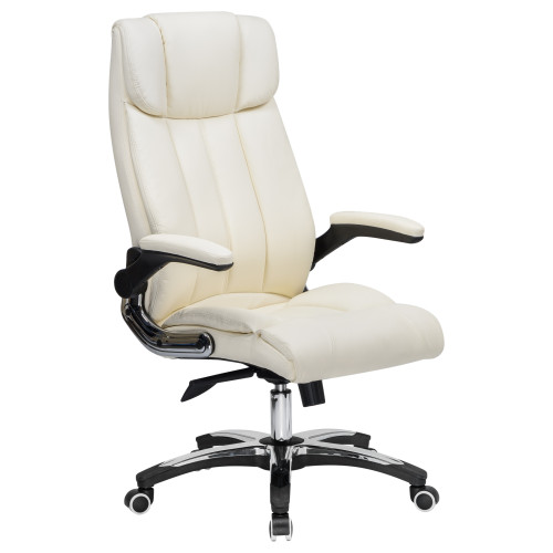 Офисное кресло для руководителей DOBRIN RONALD (кремовый)