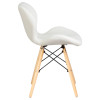 Стул обеденный DOBRIN BUTTERFLY (ножки светлый бук, цвет сиденья белый)