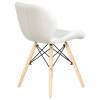 Стул обеденный DOBRIN BUTTERFLY (ножки светлый бук, цвет сиденья белый)
