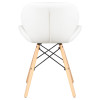 Стул обеденный DOBRIN BUTTERFLY (ножки светлый бук, цвет сиденья белый)