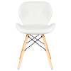 Стул обеденный DOBRIN BUTTERFLY (ножки светлый бук, цвет сиденья белый)
