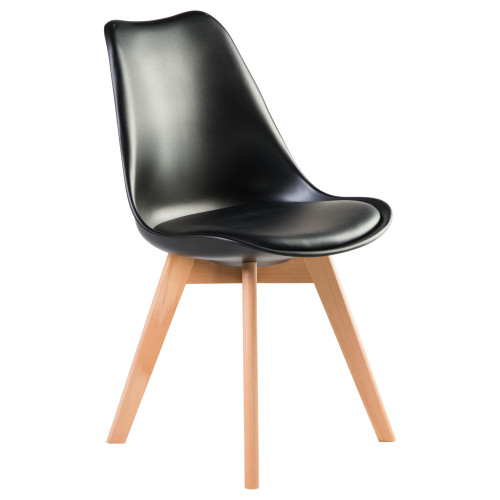 635PP-LMZL JERRY SOFT, цвет сиденья черный (B-03), цвет основания светлый бук