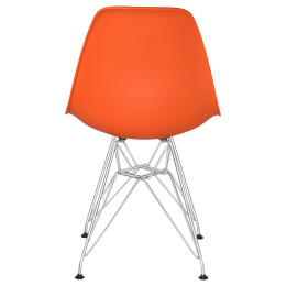 638APP-LMZL DSR, цвет сиденья оранжевый (O-02), цвет основания хромированная сталь