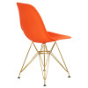 Стул обеденный DOBRIN DSR (ножки золотые, цвет оранжевый (O-02))