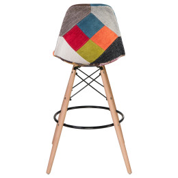 638GPP-LMZL DSW BAR, цвет сиденья мозаика, цвет основания светлый бук