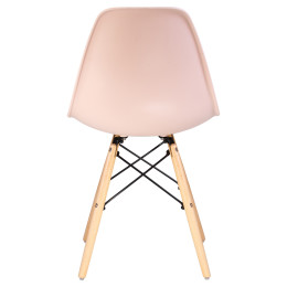 Стул обеденный DOBRIN DSW (ножки светлый бук, цвет светло-розовый (PK-02))