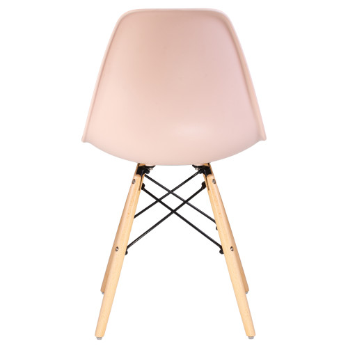 Стул обеденный DOBRIN DSW (ножки светлый бук, цвет светло-розовый (PK-02))