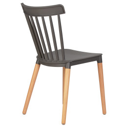 687PP-LMZL THEO, цвет сиденья тёмно-серый (GR-04), цвет основания светлый бук