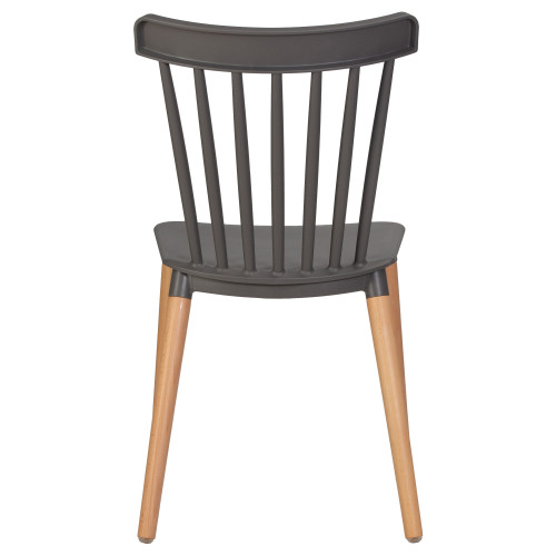 687PP-LMZL THEO, цвет сиденья тёмно-серый (GR-04), цвет основания светлый бук