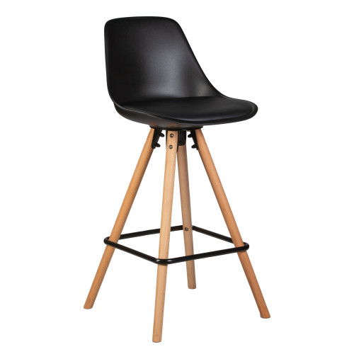 759APP-1-LMZL RONNI, цвет сиденья черный (B-03), цвет основания светлый бук