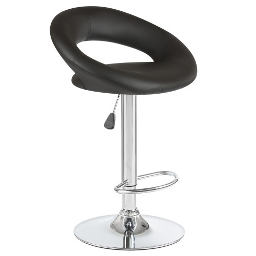 5001-LM MIRA, цвет сиденья черный, цвет основания хром