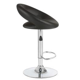 5001-LM MIRA, цвет сиденья черный, цвет основания хром