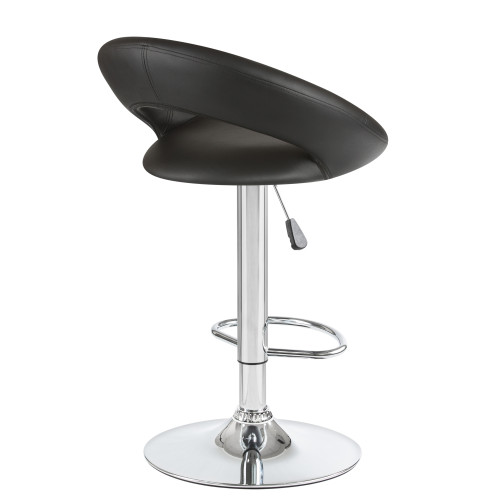 5001-LM MIRA, цвет сиденья черный, цвет основания хром