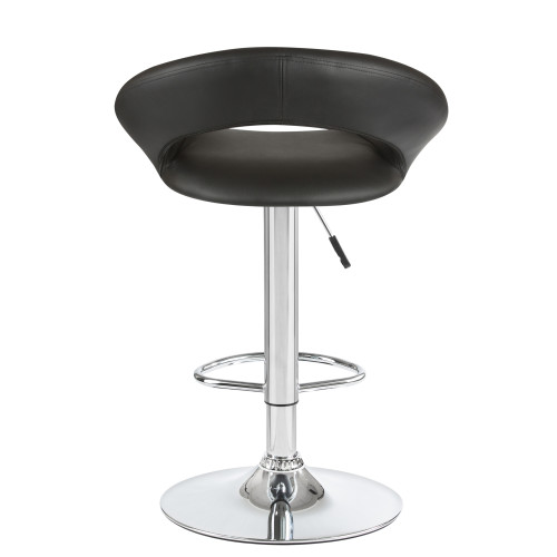 5001-LM MIRA, цвет сиденья черный, цвет основания хром