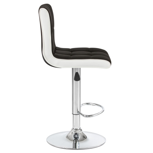 5006-LM CANDY, цвет сиденья черно-белый, цвет основания хром