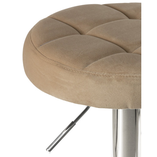 5008-LM BRUNO, цвет сиденья бежевый велюр (MJ9-10), цвет основания хром
