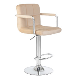 Стул барный DOBRIN KRUGER ARM (бежевый велюр (MJ9-10))