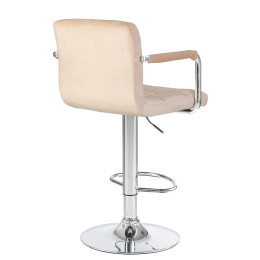 Стул барный DOBRIN KRUGER ARM (бежевый велюр (MJ9-10))