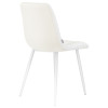 Стул обеденный DOBRIN ALEX (белые ножки, белая экокожа (P-02))