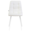 Стул обеденный DOBRIN ALEX (белые ножки, белая экокожа (P-02))