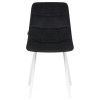 Стул обеденный DOBRIN ALEX (белые ножки, черный велюр (V108-77),)