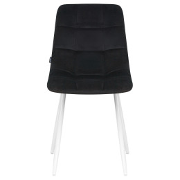 Стул обеденный DOBRIN ALEX (белые ножки, черный велюр (V108-77),)