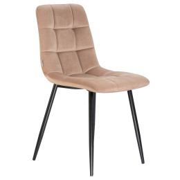 Стул обеденный DOBRIN ALEX (черные матовые ножки, мокко велюр (V108-104))