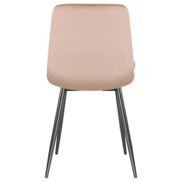 Стул обеденный DOBRIN ALEX (черные матовые ножки, мокко велюр (V108-104))