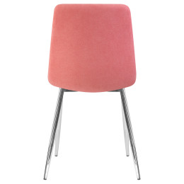 Стул обеденный DOBRIN ALEX (хром ножки, розовая ткань (UF860-05B))