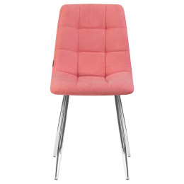 Стул обеденный DOBRIN ALEX (хром ножки, розовая ткань (UF860-05B))