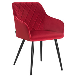 8266-LML ROBERT, цвет сиденья бордовый велюр (V108-37), цвет основания черный