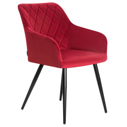 8266-LML ROBERT, цвет сиденья бордовый велюр (V108-37), цвет основания черный