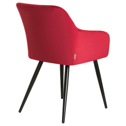 8266-LML ROBERT, цвет сиденья бордовый велюр (V108-37), цвет основания черный