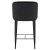 Стул полубарный DOBRIN CHRISTIAN65 (черные ножки, черный велюр (V108-77))